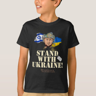 T-shirt Ukraine Israël Volodymyr Zelenskyy Soutenez l'Ukra
