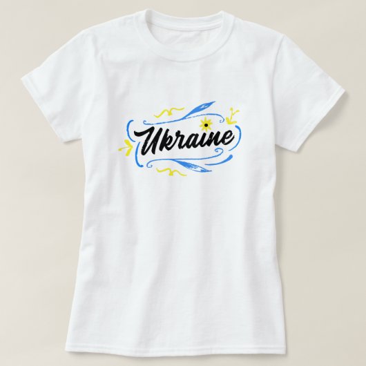T-shirt Ukraine - Liberté (Design devant)