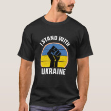 t-shirt ukraine libre, je suis avec l'ukraine