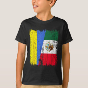 T-shirt Ukraine Mexique Demi-Drapeau Héritage Ukrainien Me