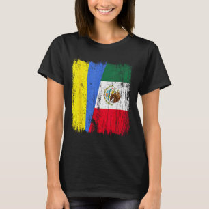 T-shirt Ukraine Mexique Demi-Drapeau Ukrainien Héritage Me