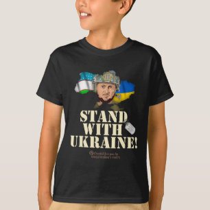 T-shirt Ukraine Ouzbékistan Volodymyr Zelenskyy Soutenez l