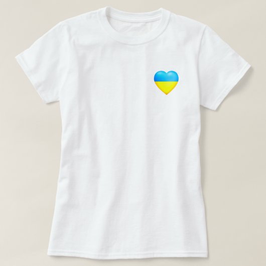 T-shirt Ukraine - Paix - Drapeau De L'Ukraine (Design devant)