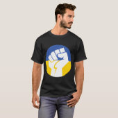 T-shirt Ukraine Small Fist Solidarity Stand With Support A (Devant entier)