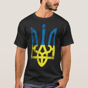 T-shirt Ukraine Ukrainien Kiev Trysub Drapeau 15