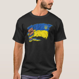 T-shirt Ukraine vintage drapeau ukrainien Fierté drapeau u