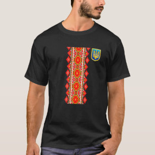 T-shirt Ukraine Vyshyvanka Drapeau Ukrainien Ukraine Tryzu