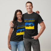 T-shirt Ukrainian Tractor Pulls A Russian Tank Funny Meme  (Unisexe)