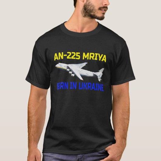 T-shirt Ukrainien An-225 "Mriya" Plus Gros Avion De Fret D (Devant)