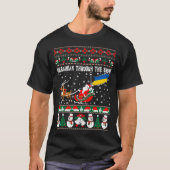 T-shirt Ukrainien par le chandail laid de Noël de neige (Devant)