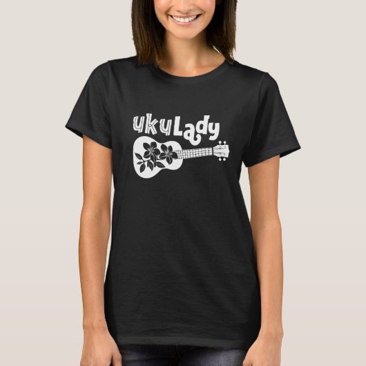 T-shirt UkuLady Fun Ukulele Pun Uke Hawaii (Devant)