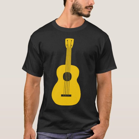 T-shirt Ukulele - Ambre (Devant)
