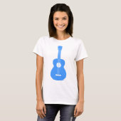T-shirt Ukulele - Bleu bébé (Devant entier)