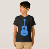 T-shirt Ukulele - Bleu bébé (Devant entier)