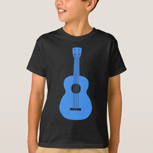 T-shirt Ukulele - Bleu bébé (Devant)