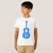 T-shirt Ukulele - Bleu bébé (Devant entier)