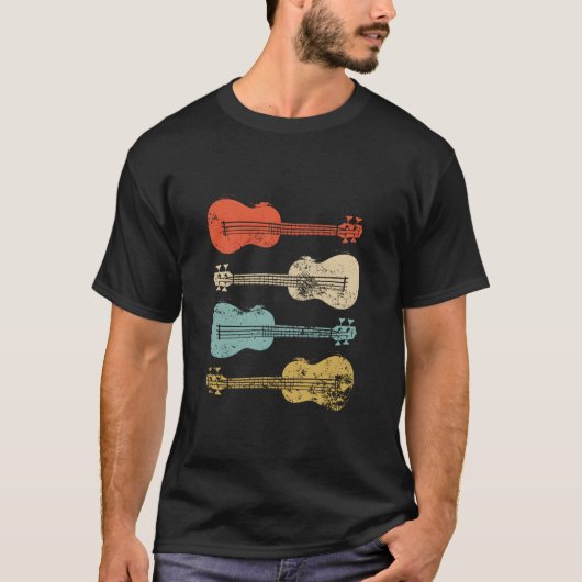 T-shirt Ukulele Coloré Eapple Hawaïen Uke (Devant)
