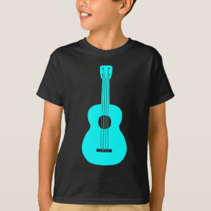 T-shirt Ukulele - Cyan