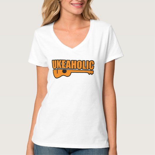 T-shirt Ukulele Drôle (Devant)