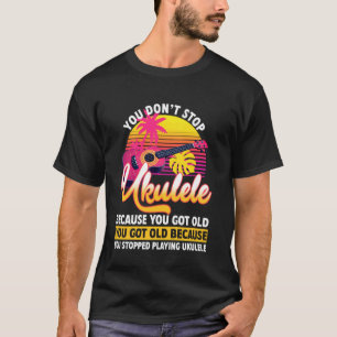 T-shirt Ukulele Hawaïen Uke Retraité Vous Continuez à Joue