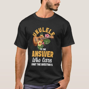 T-shirt Ukulele Hawaïen Uke Ukulele Est La Réponse Qui Voi