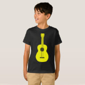 T-shirt Ukulele - Jaune (Devant entier)