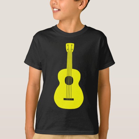 T-shirt Ukulele - Jaune (Devant)