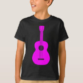 T-shirt Ukulele - Magenta (Devant)