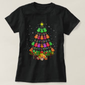 T-shirt Ukulele Music Uke Mele Kalikimaka Christmas Tree S (Design devant)