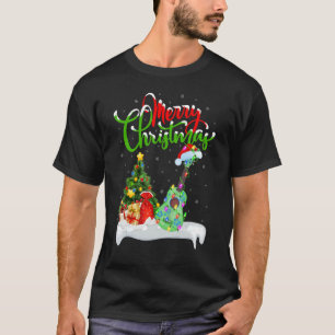 T-shirt Ukulele Musique Noël Décorations Père Noël Ukulele