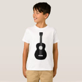 T-shirt Ukulele - Noir (Devant entier)