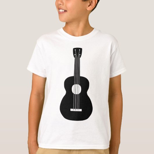 T-shirt Ukulele - Noir (Devant)