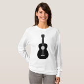 T-shirt Ukulele - Noir (Devant entier)