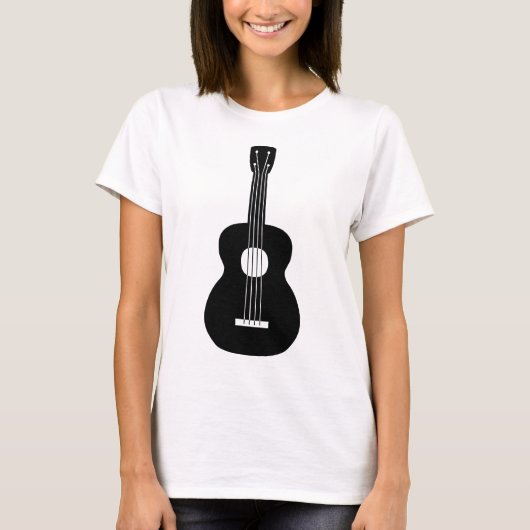 T-shirt Ukulele - Noir (Devant)