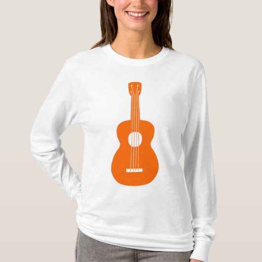 T-shirt Ukulele - Orange (Devant)