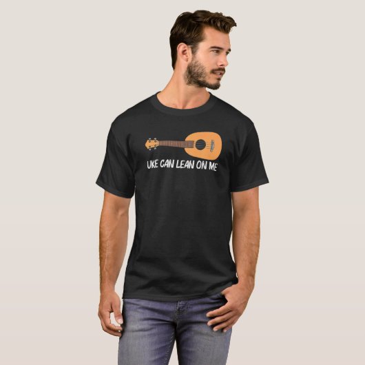 T-shirt Ukulele Pour Hommes Joueuses Hawaïennes Aux Instru (Devant entier)
