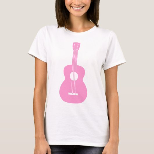 T-shirt Ukulele - rose (Devant)