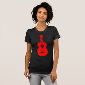 T-shirt Ukulele - Rouge (Devant entier)