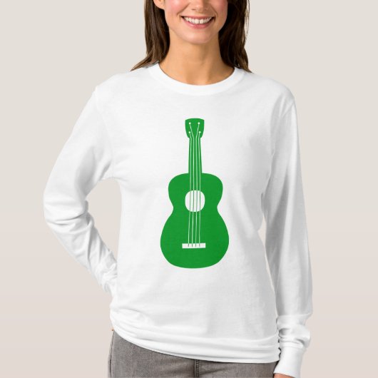 T-shirt Ukulele - Vert herbe (Devant)