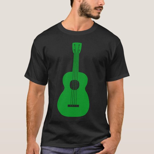 T-shirt Ukulele - Vert herbe (Devant)