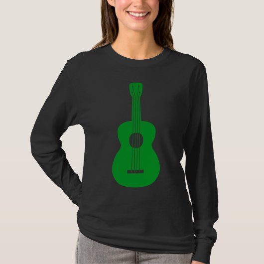 T-shirt Ukulele - Vert herbe (Devant)