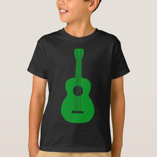 T-shirt Ukulele - Vert herbe (Devant)