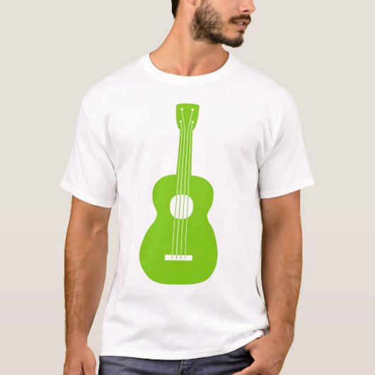 T-shirt Ukulele - Vert Martien (Devant)