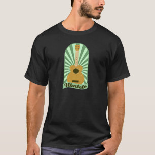 T-shirt Ukulélé verte de rayon de soleil