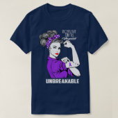 T-shirt Ulcerative Colitis Guerrier Conscience indestructi (Design devant)