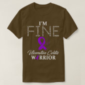T-shirt Ulcerative Colitis Guerrier Im Fine (Design devant)
