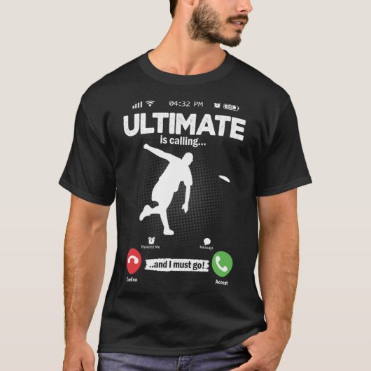 T-shirt Ultimate Appelle I Must Go Disque Golf Hobby Ulti (Devant)