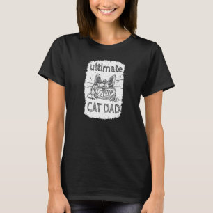 T-shirt Ultimate Chat Papa Jamais Souriant Meilleur Chat P