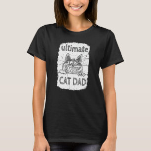 T-shirt Ultimate Chat Papa Jamais Souriant Meilleur Chat P