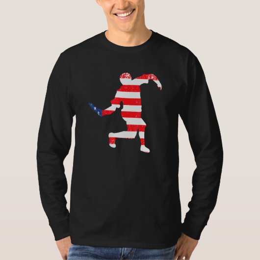 T-shirt Ultimate Frisbee Disque Golf Player Grunge America (Devant)